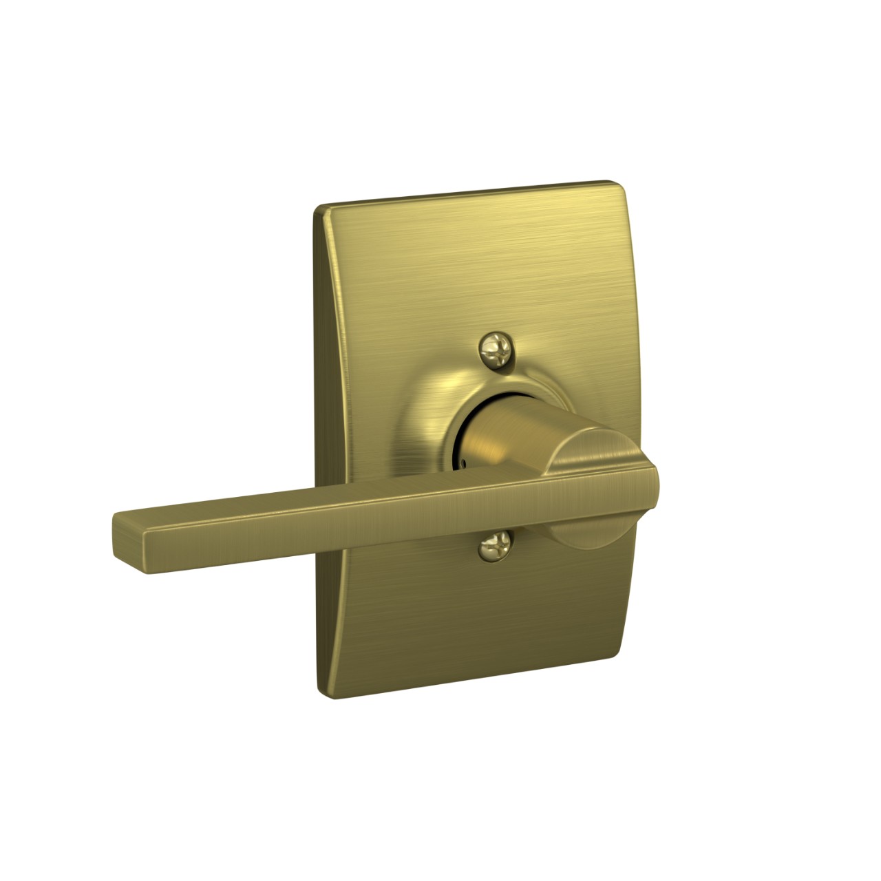 Latitude Lever Hall & Closet Lock with Century Trim