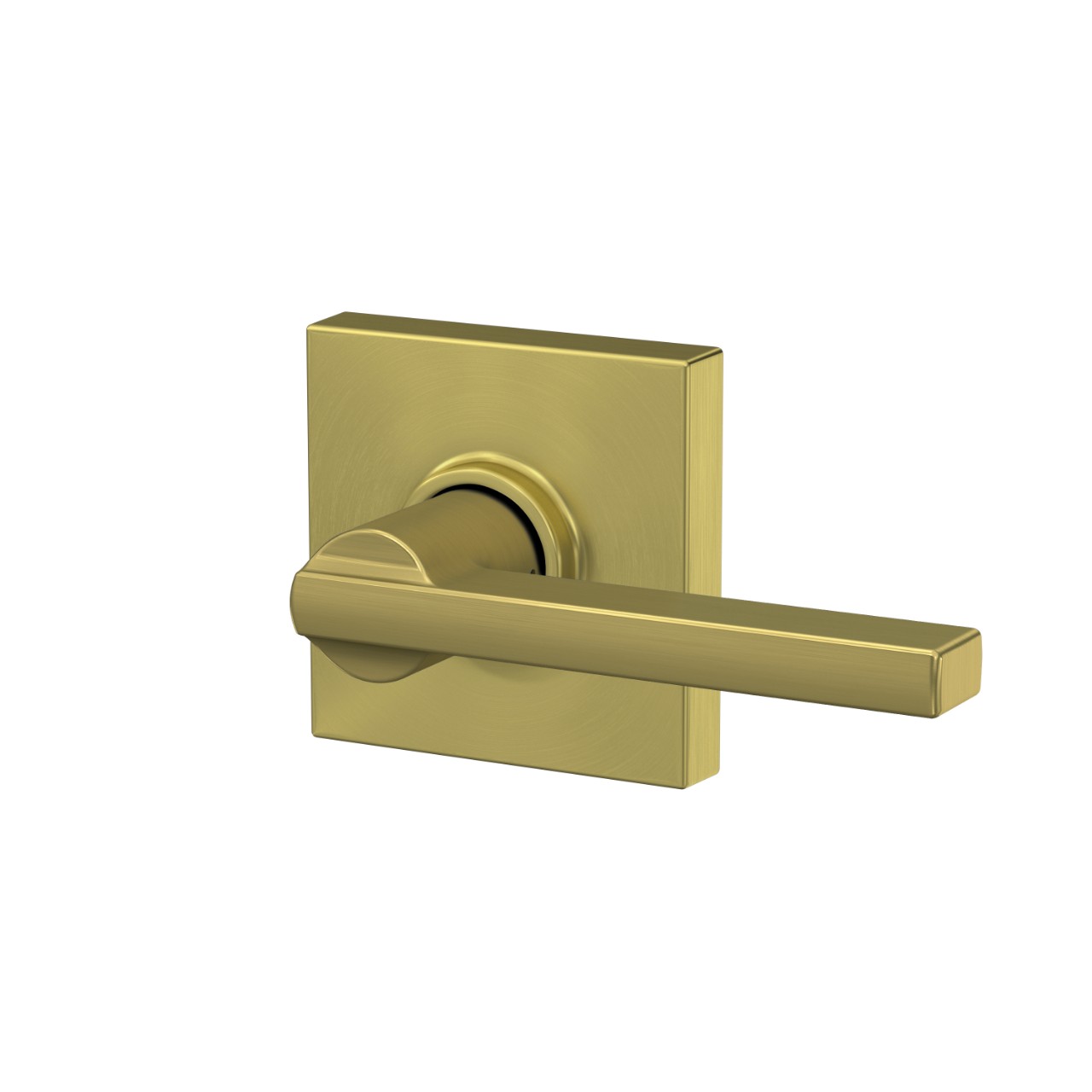 Latitude Lever Hall & Closet Lock with Collins Trim