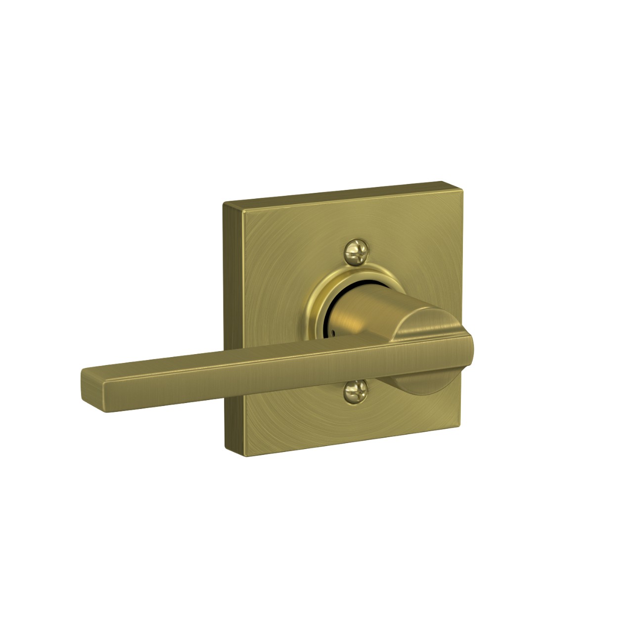 Latitude Lever Hall & Closet Lock with Collins Trim