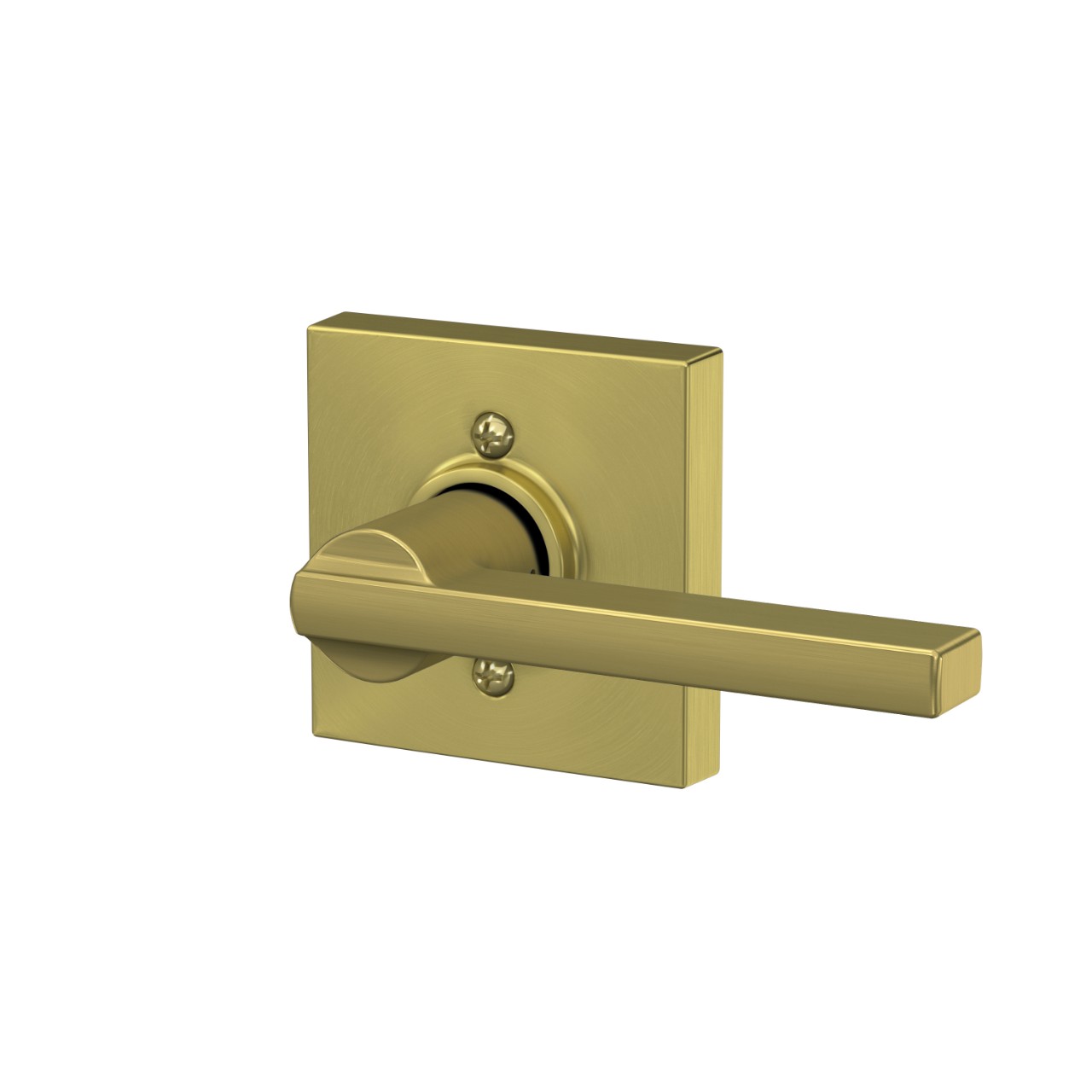 Latitude Lever Hall & Closet Lock with Collins Trim