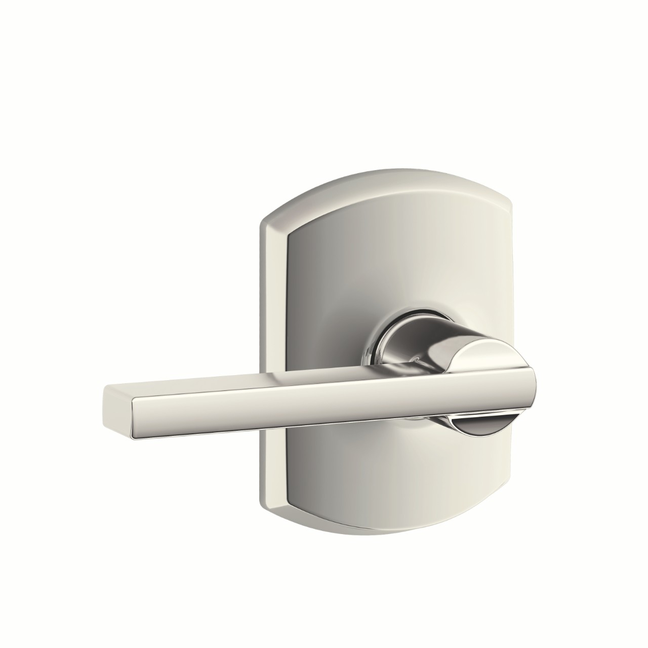 Latitude Lever Bed & Bath Lock with Greenwich Trim