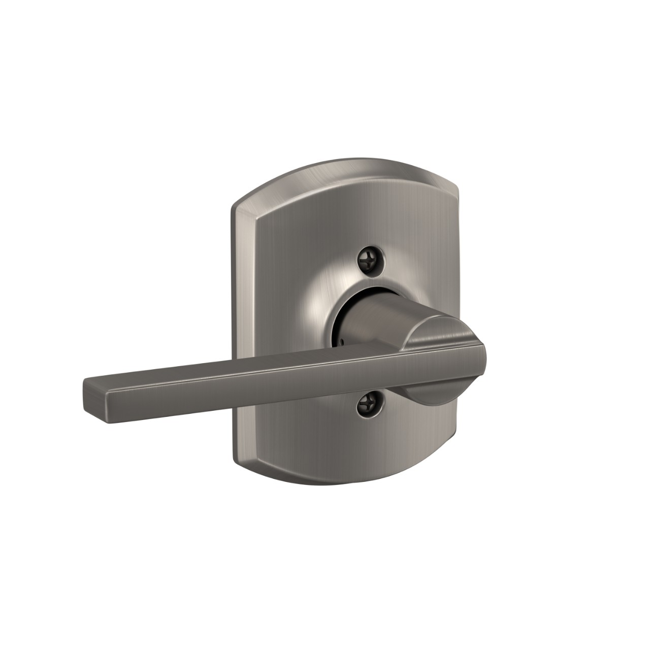 Latitude Lever Hall & Closet Lock with Greenwich Trim