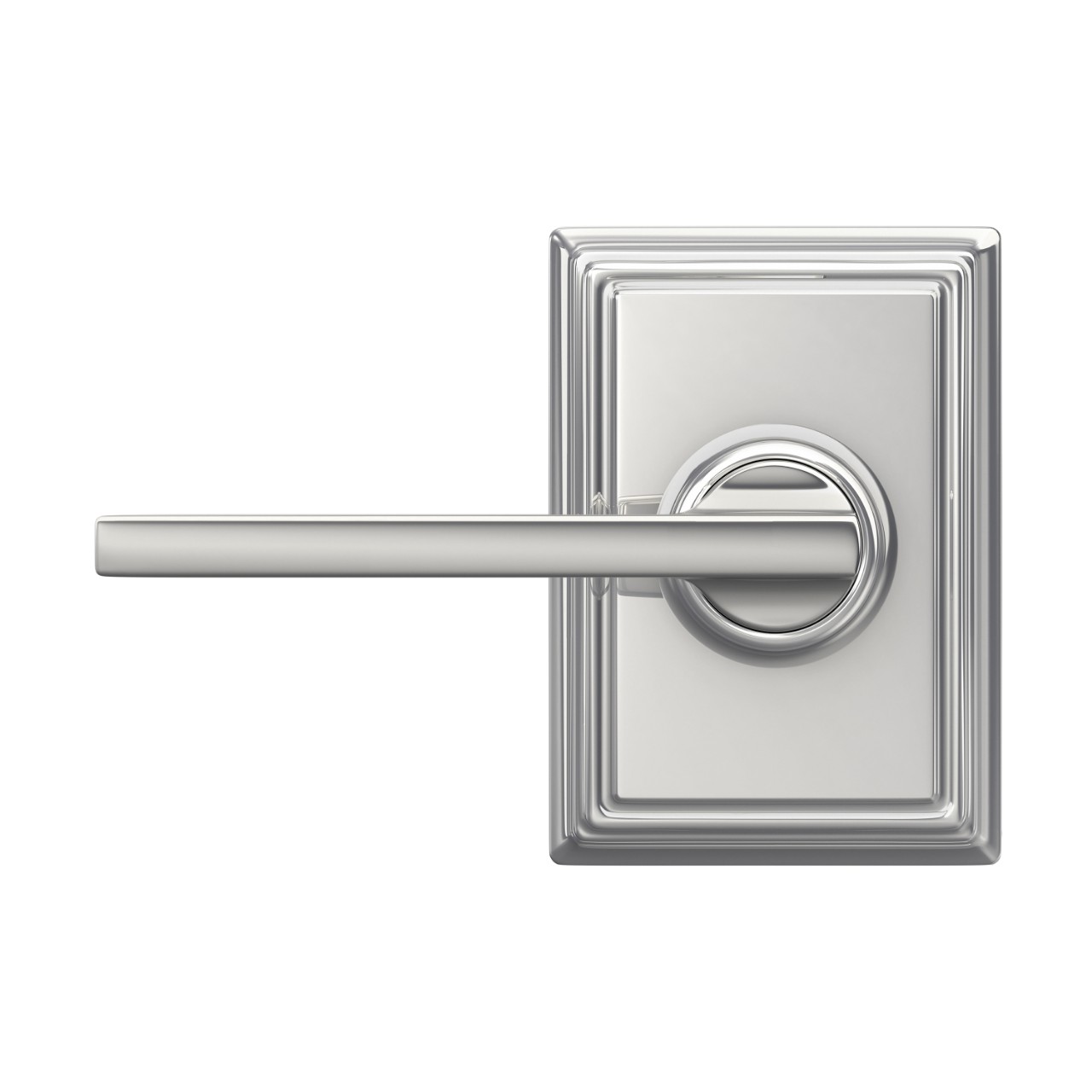 Latitude Lever Hall & Closet Lock with Addison Trim