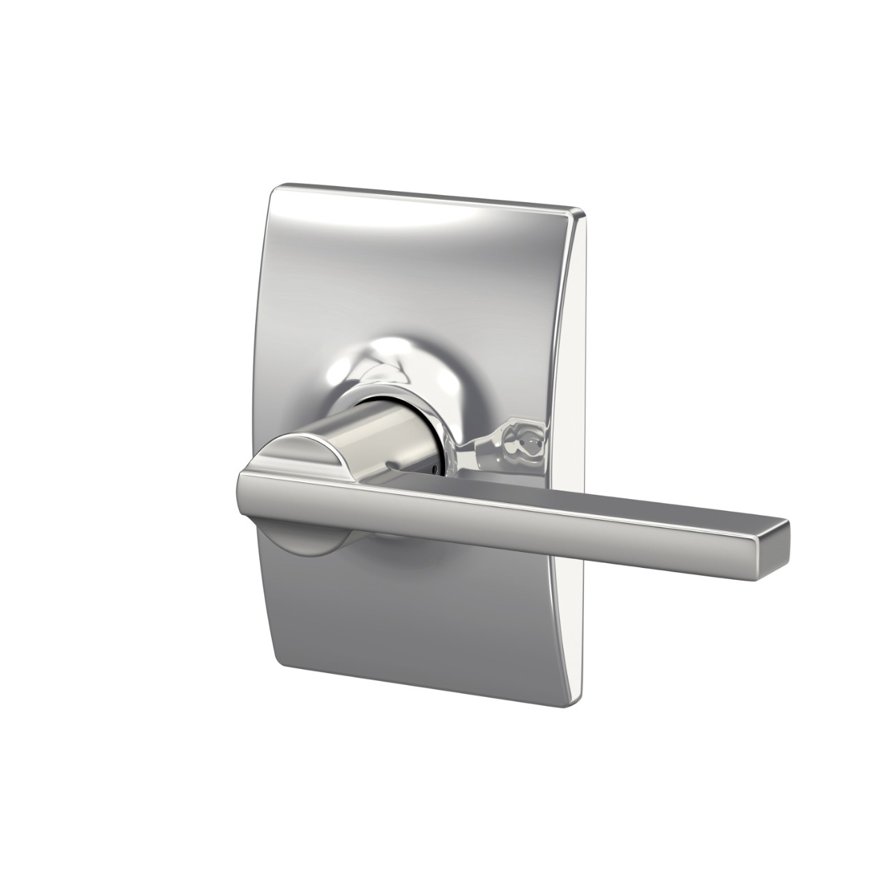 Latitude Lever Hall & Closet Lock with Century Trim