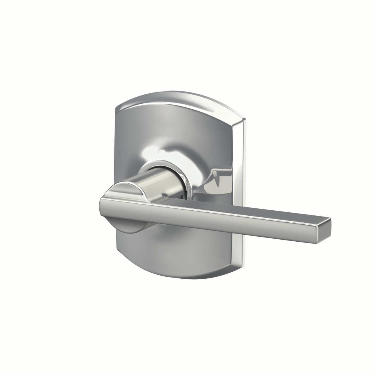 Latitude Lever Hall & Closet Lock with Greenwich Trim