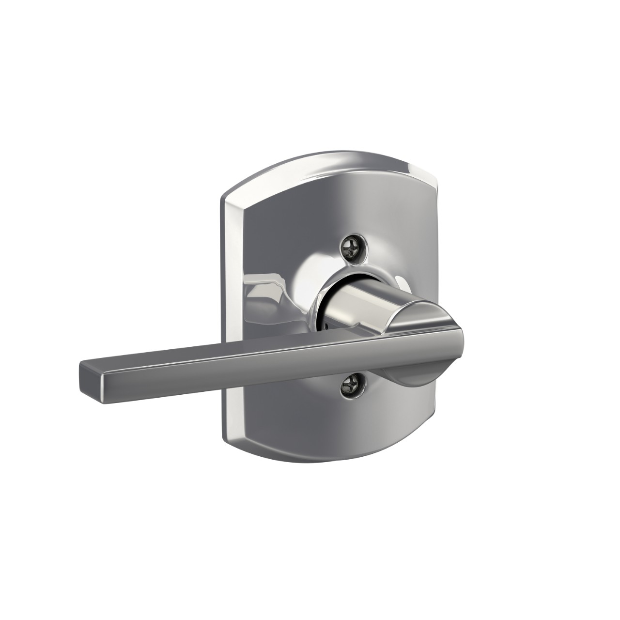 Latitude Lever Hall & Closet Lock with Greenwich Trim