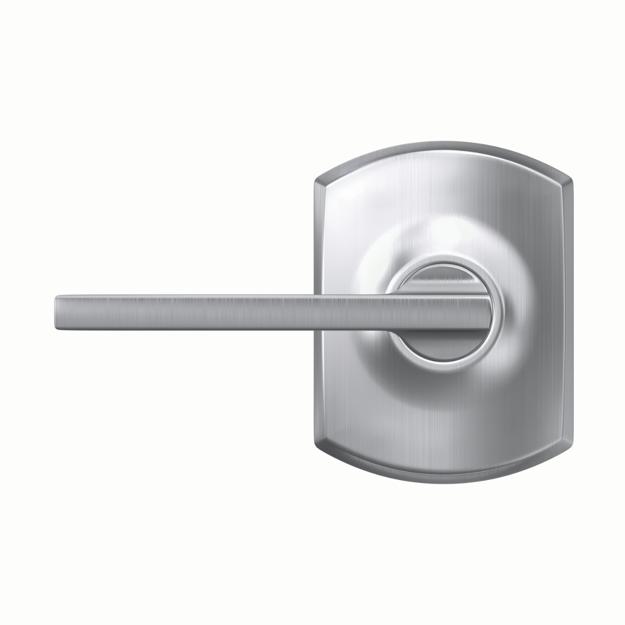 Latitude Lever Hall & Closet Lock with Greenwich Trim