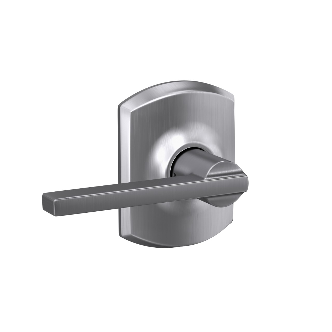 Latitude Lever Hall & Closet Lock with Greenwich Trim