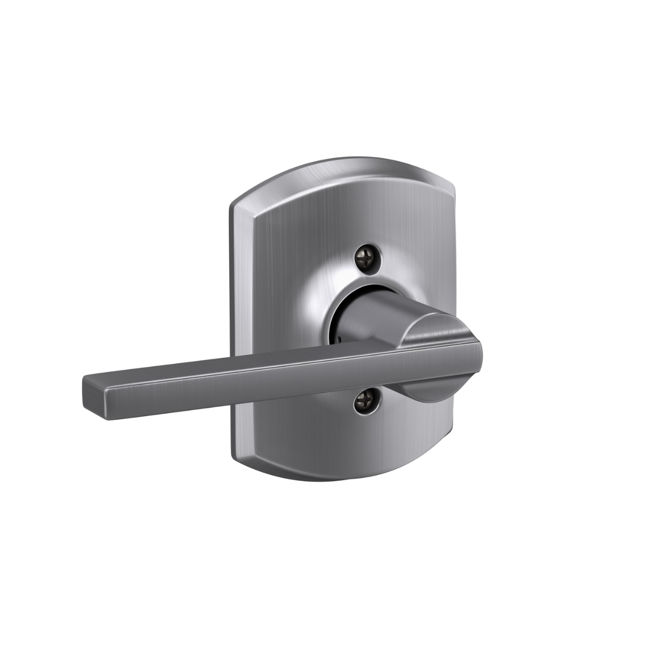 Latitude Lever Hall & Closet Lock with Greenwich Trim