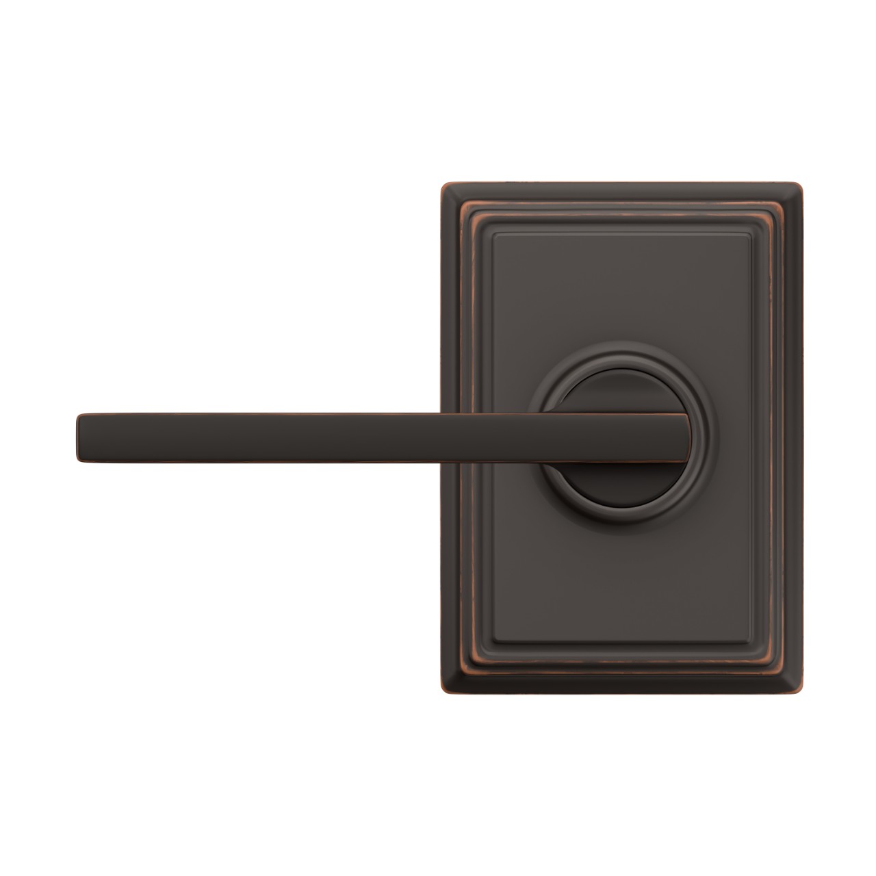 Latitude Lever Hall & Closet Lock with Addison Trim