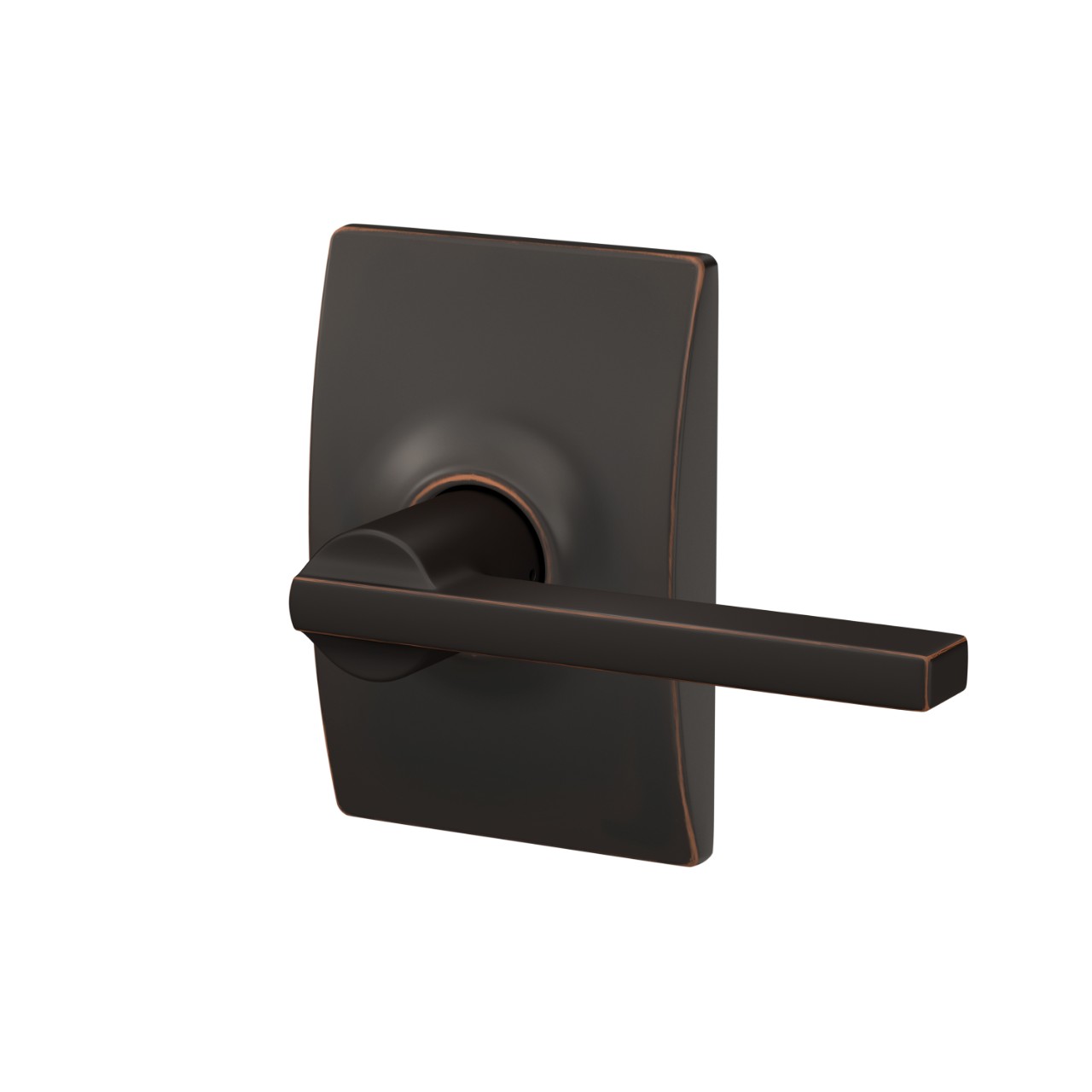 Latitude Lever Hall & Closet Lock with Century Trim