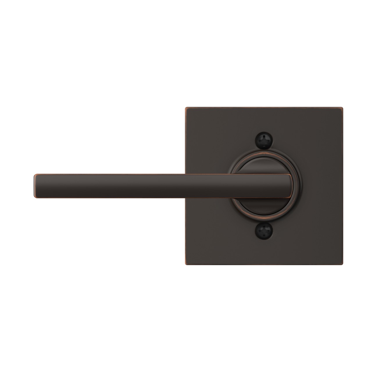 Latitude Lever Hall & Closet Lock with Collins Trim
