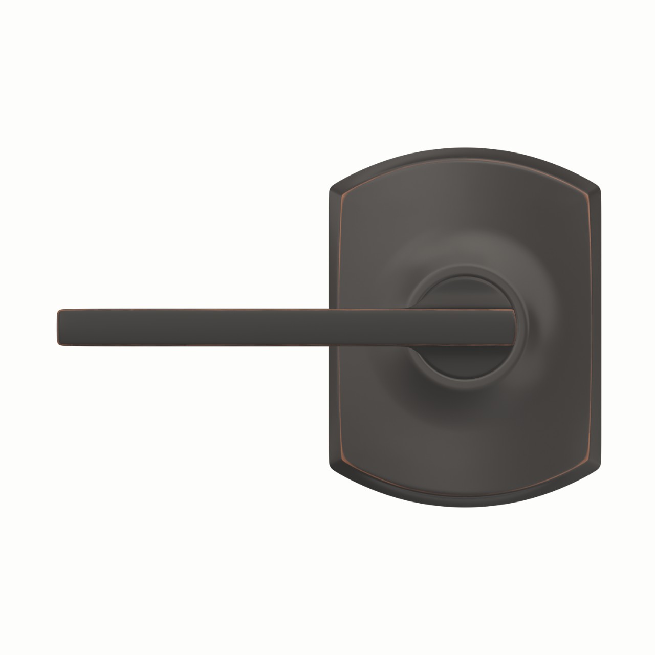 Latitude Lever Hall & Closet Lock with Greenwich Trim
