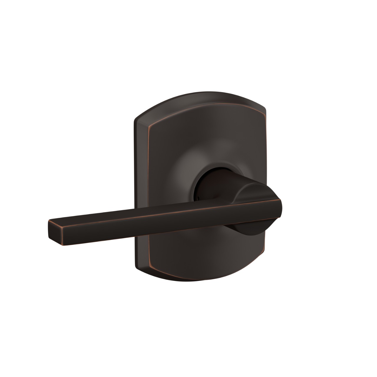 Latitude Lever Hall & Closet Lock with Greenwich Trim