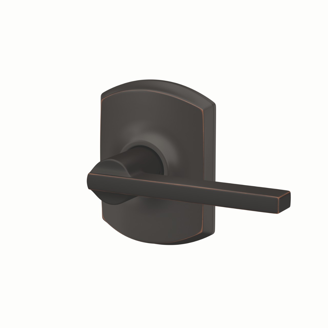 Latitude Lever Hall & Closet Lock with Greenwich Trim