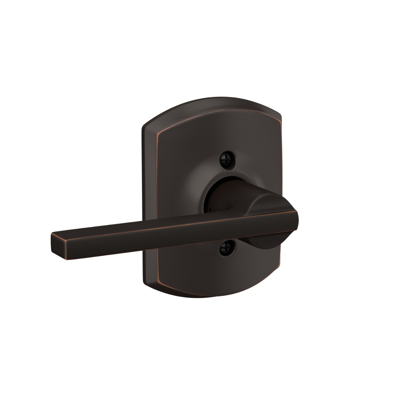Latitude Lever Hall & Closet Lock with Greenwich Trim