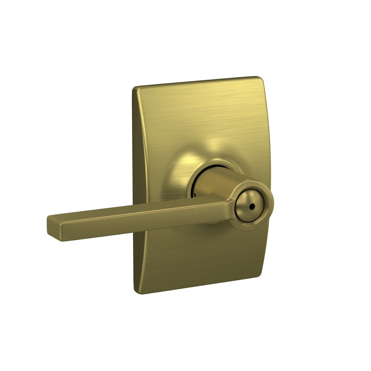 Latitude Lever Bed & Bath Lock with Century Trim