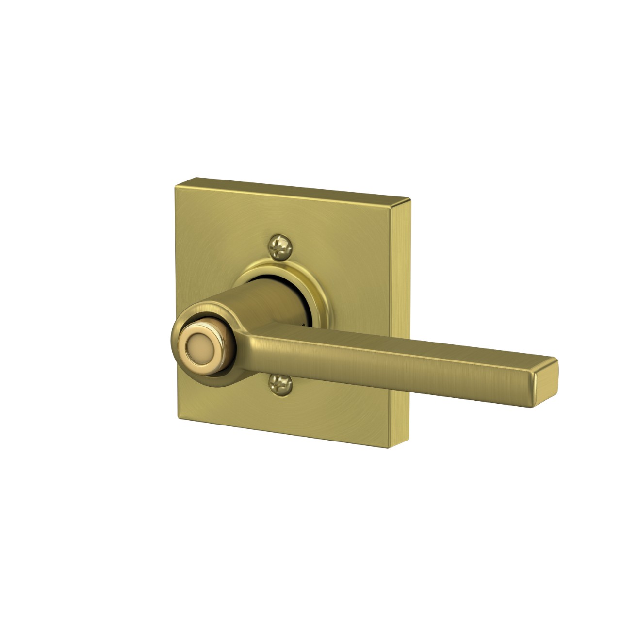 Latitude lever Bed & Bath Lock with Collins Trim
