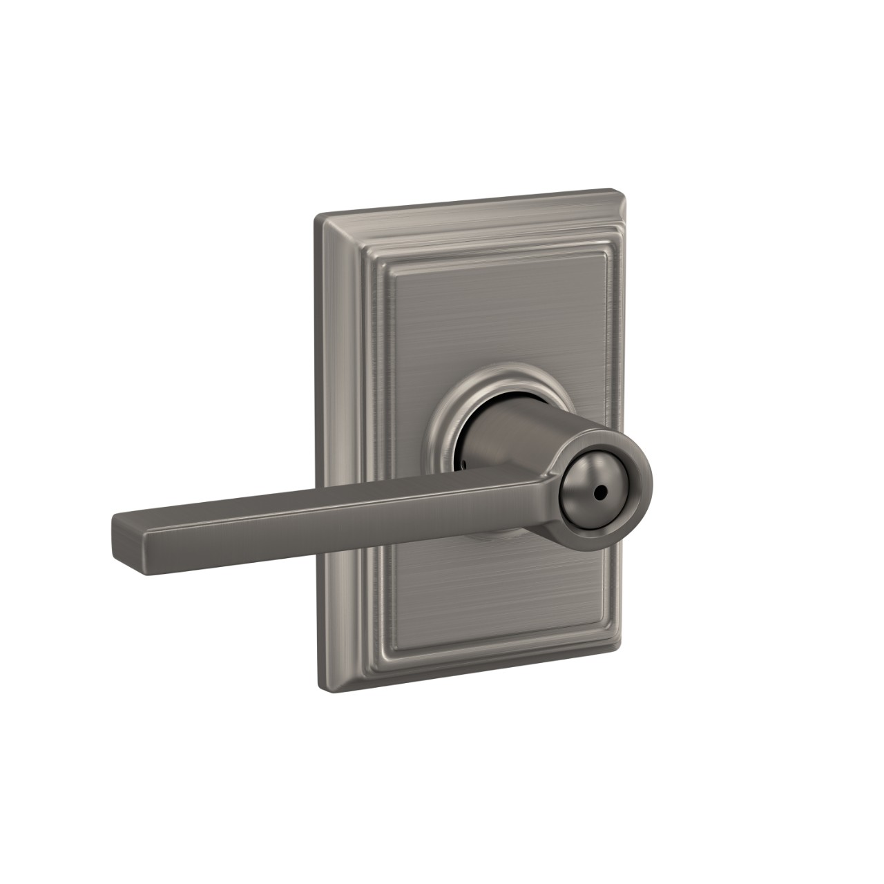 Latitude Lever Bed & Bath Lock with Addison Trim