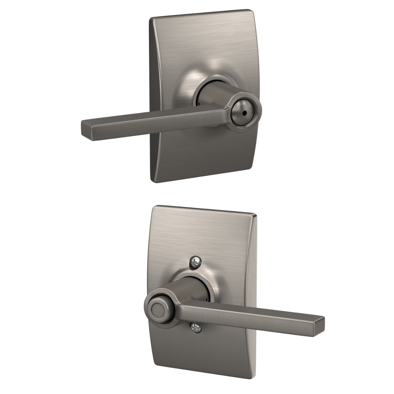 Latitude Lever Bed & Bath Lock with Century Trim