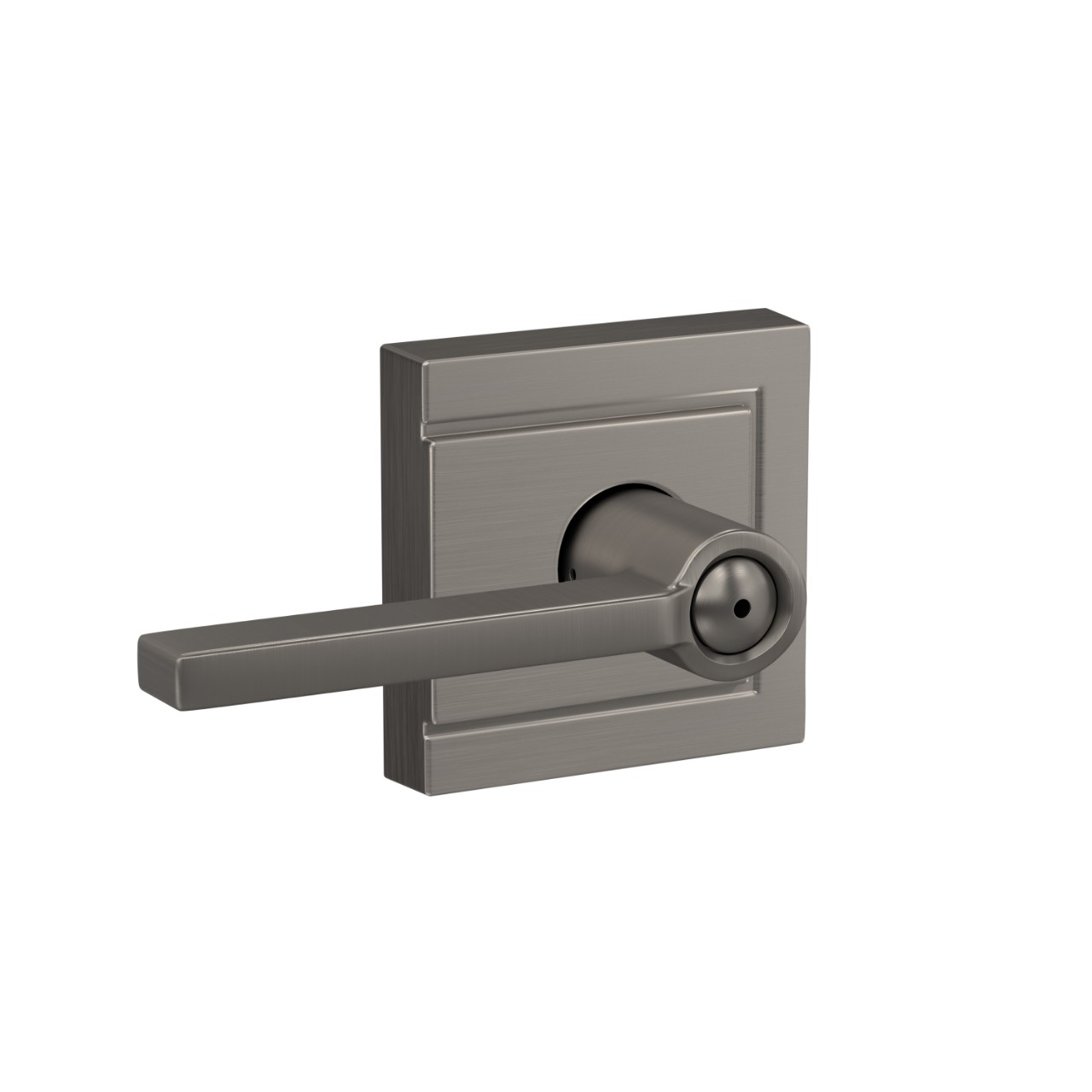 Latitude Lever Bed & Bath Lock with Upland Trim