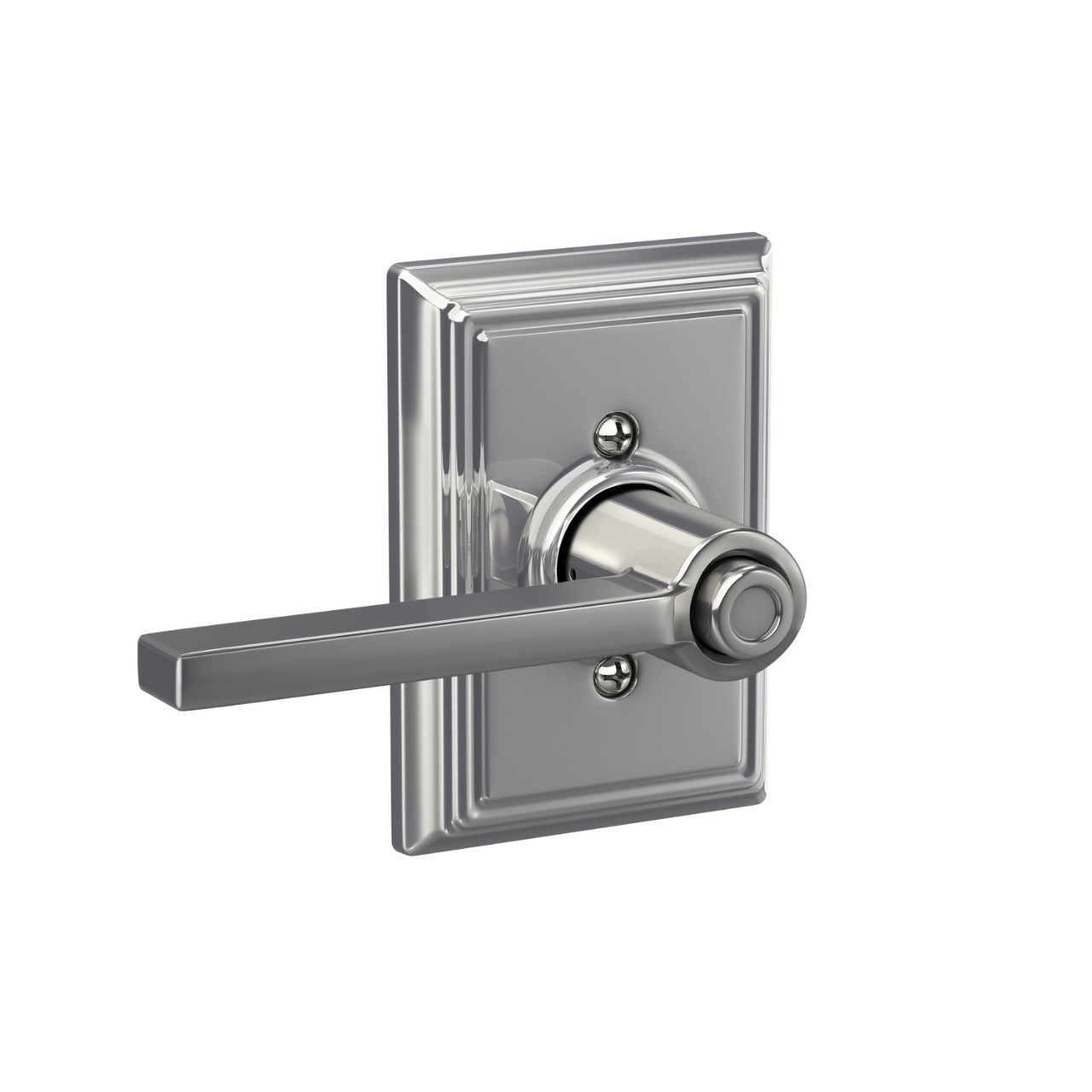 Latitude Lever Bed & Bath Lock with Addison Trim
