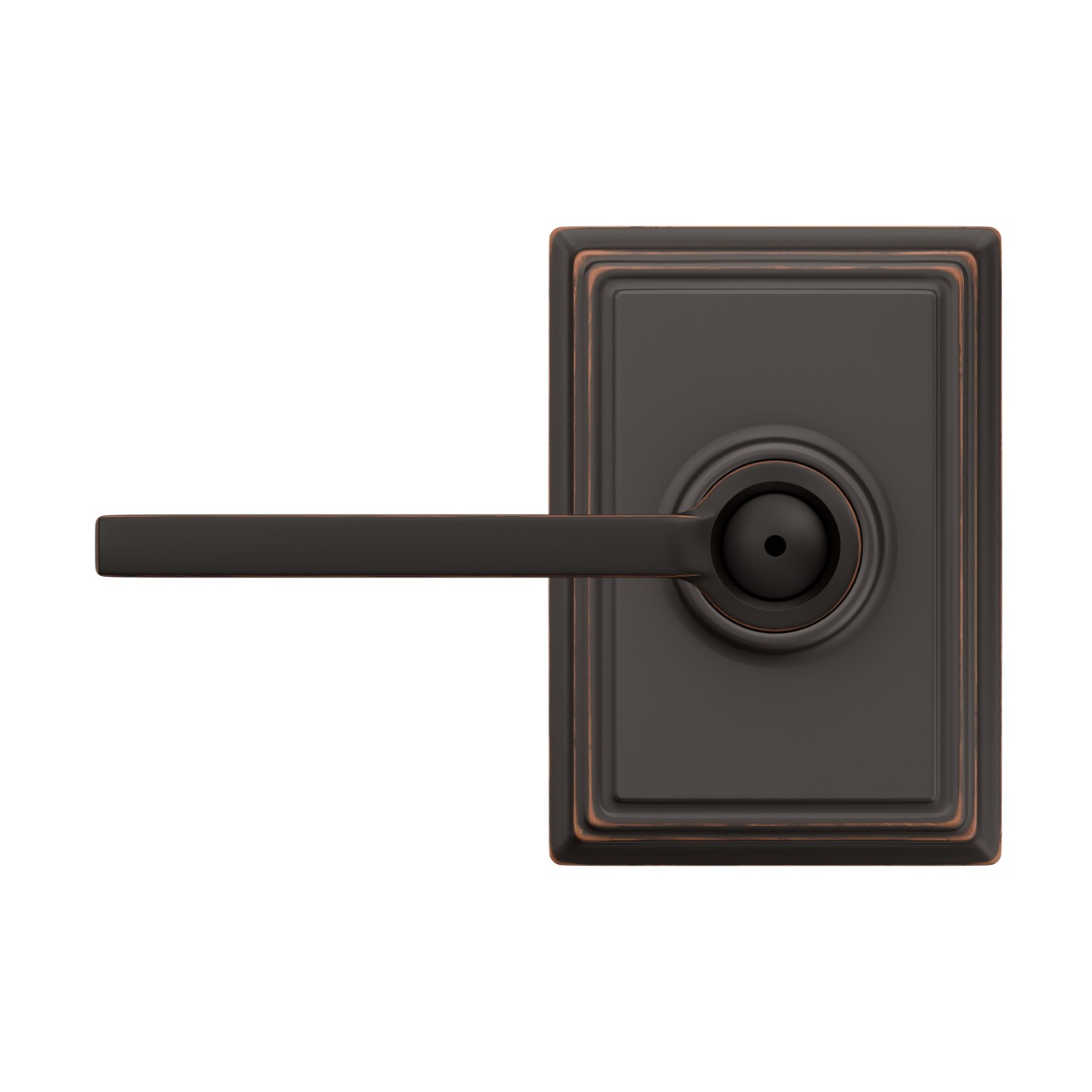 Latitude Lever Bed & Bath Lock with Addison Trim