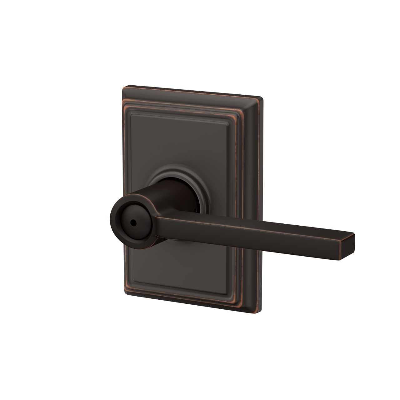Latitude Lever Bed & Bath Lock with Addison Trim