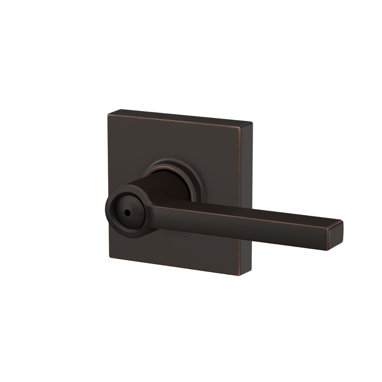 Latitude lever Bed & Bath Lock with Collins Trim