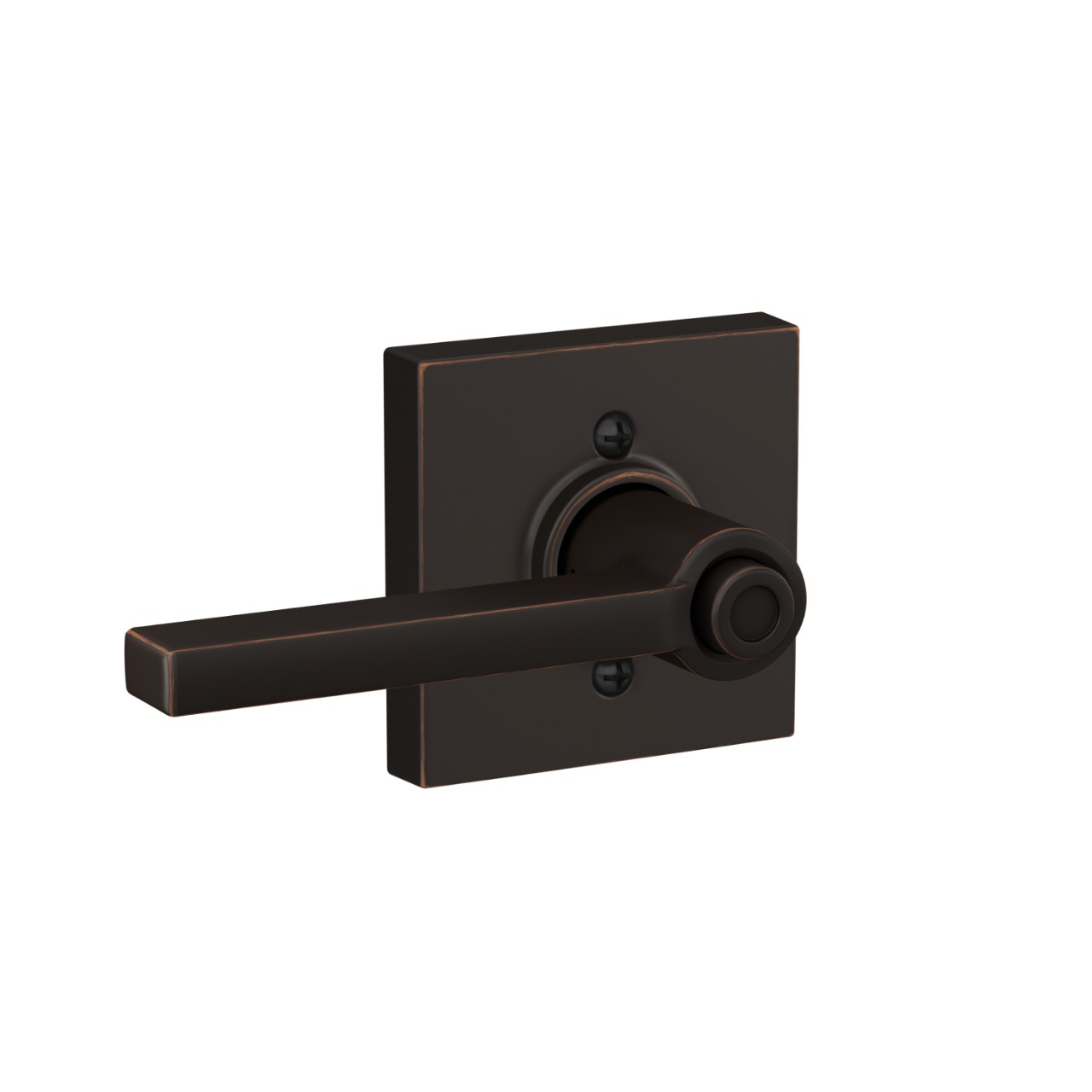 Latitude lever Bed & Bath Lock with Collins Trim