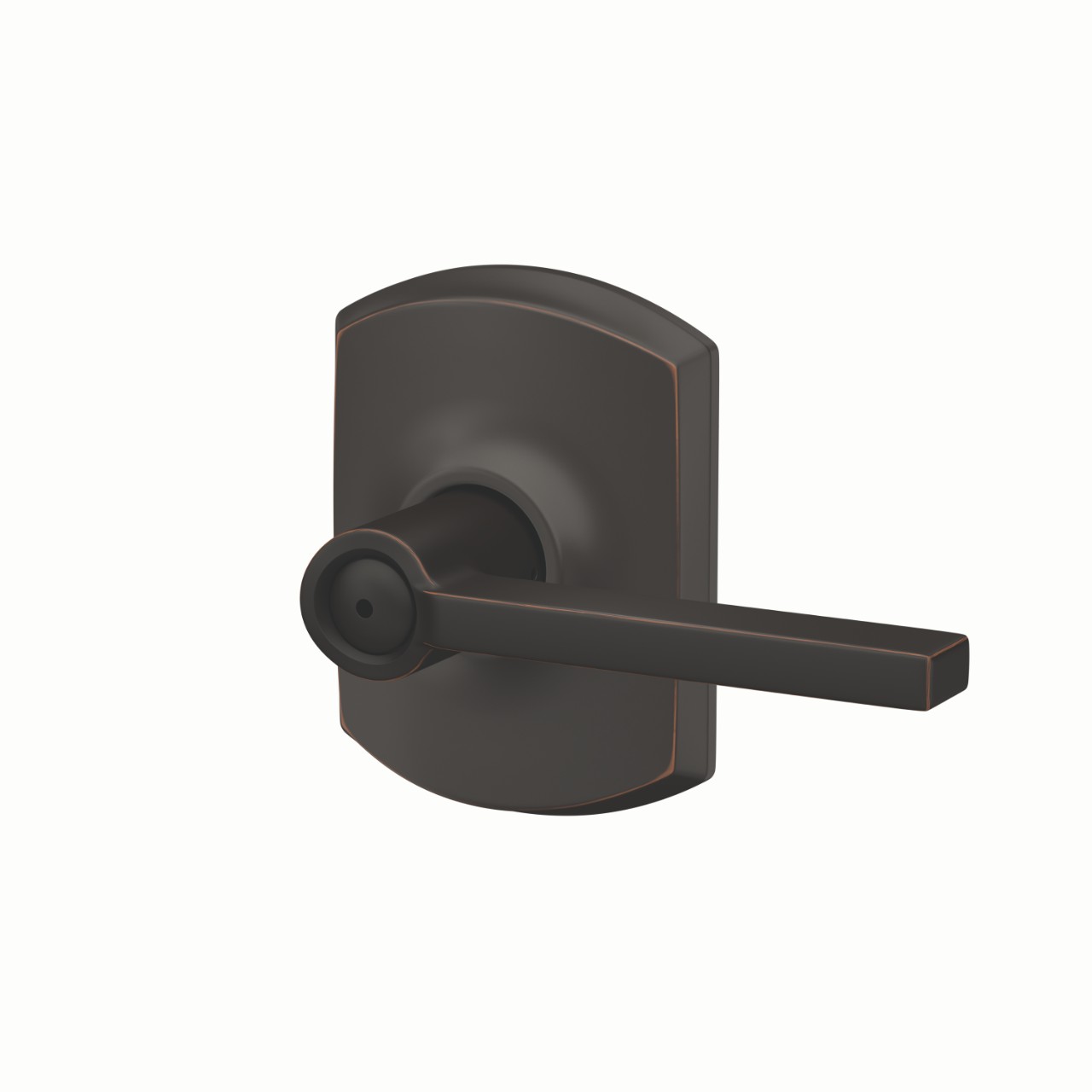 Latitude Lever Bed & Bath Lock with Greenwich Trim