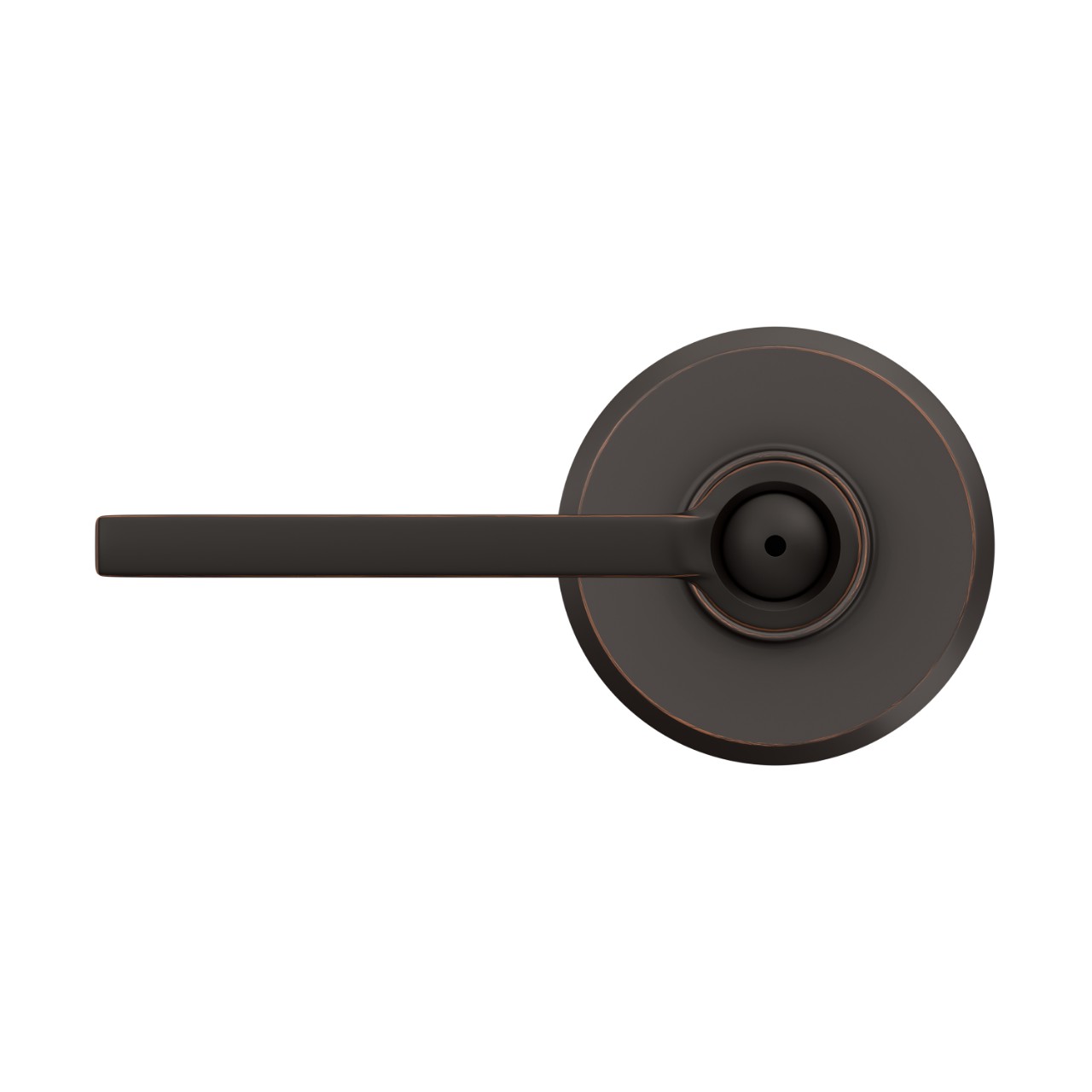 Latitude Lever Bed & Bath Lock with Greyson Trim