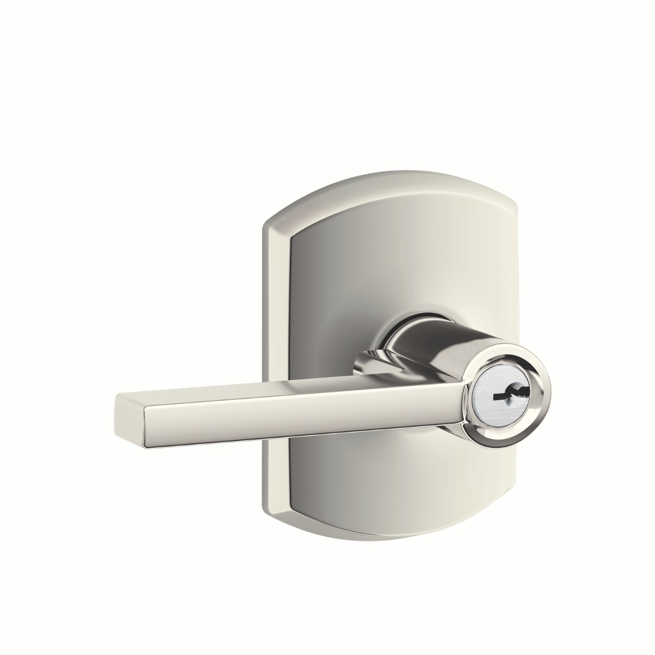 Latitude Lever Keyed Entry Lock with Greenwich Trim