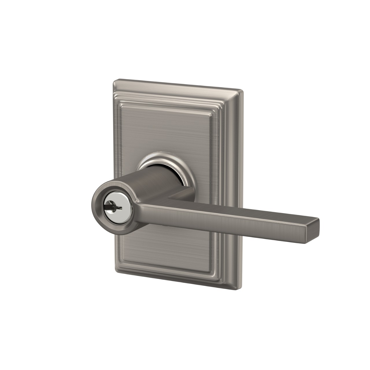 Latitude Lever Keyed Entry Lock with Addison Trim