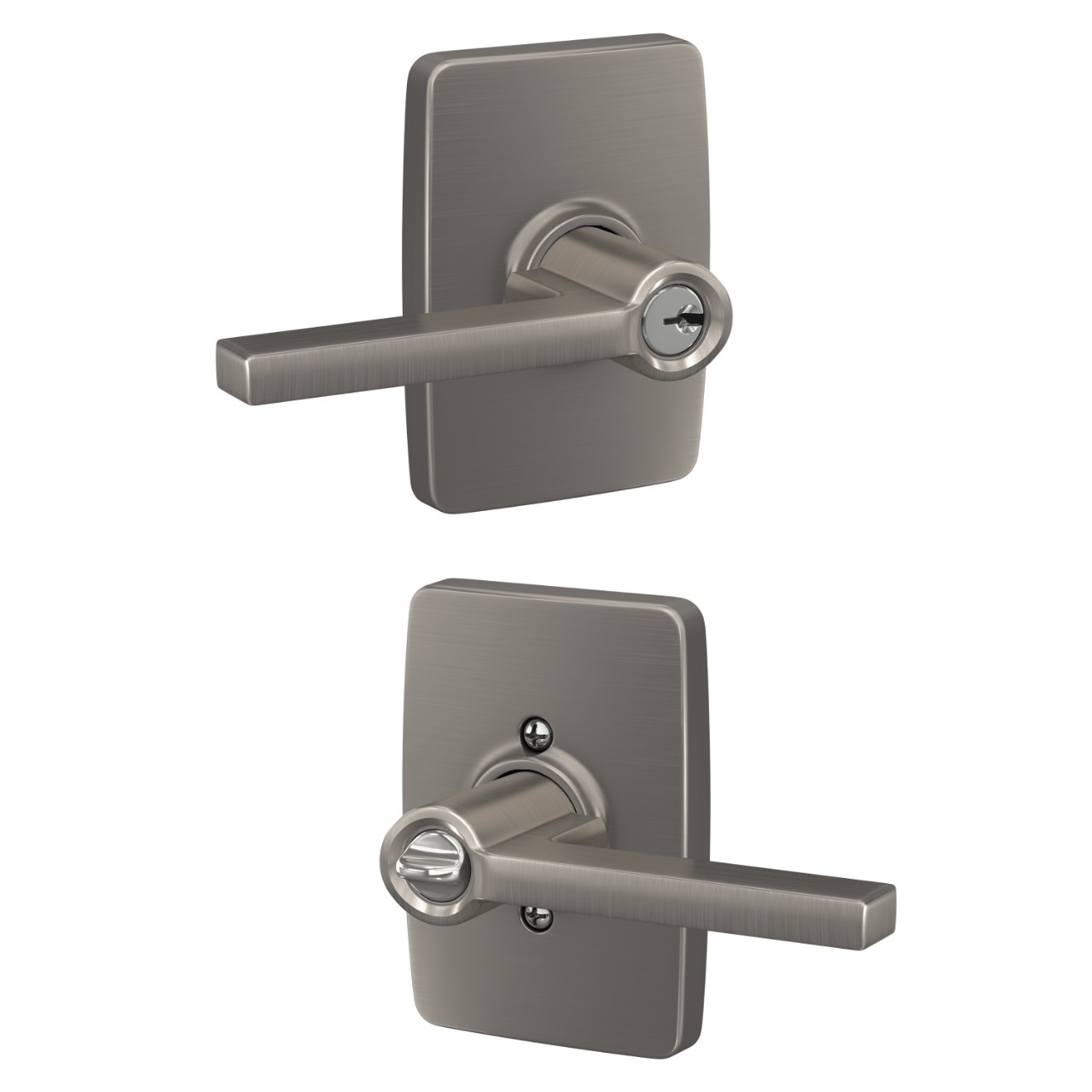 Latitude Lever Keyed Entry Lock with Greene Trim