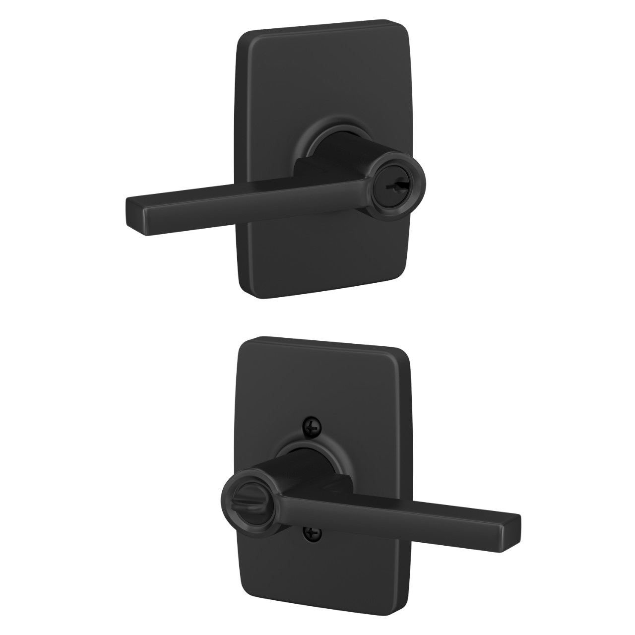 Latitude Lever Keyed Entry Lock with Greene Trim