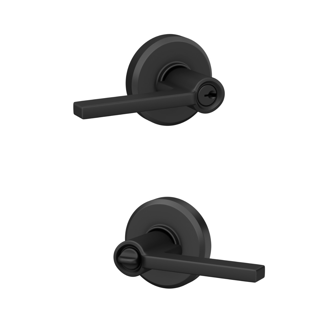 Latitude Lever Keyed Entry Lock with Greyson Trim