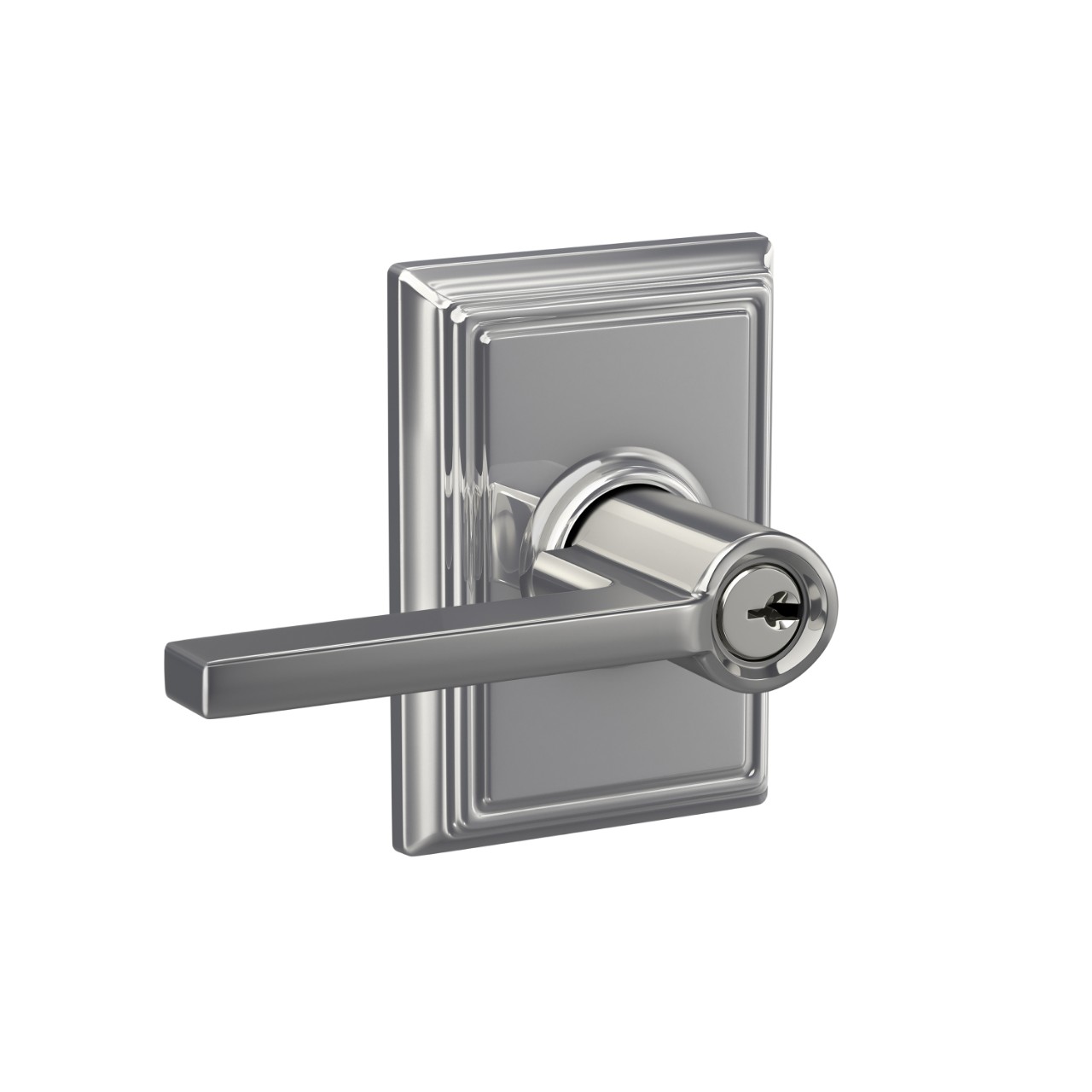Latitude Lever Keyed Entry Lock with Addison Trim