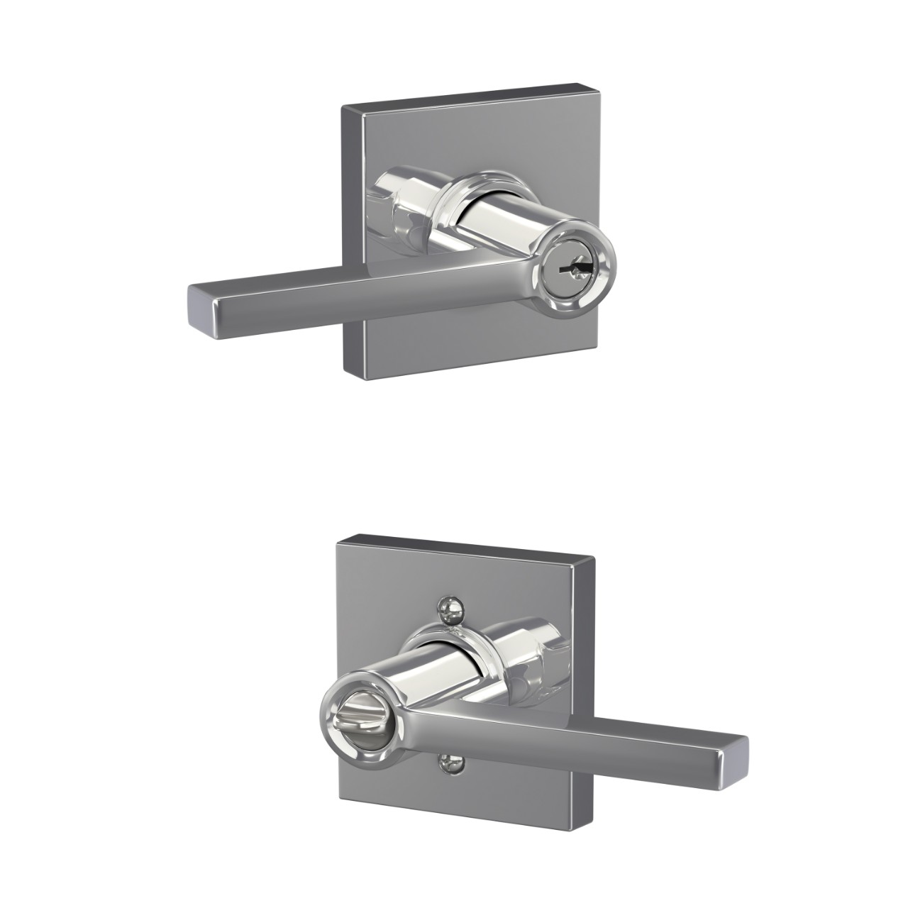Latitude lever Keyed Entry lock with Collins Trim