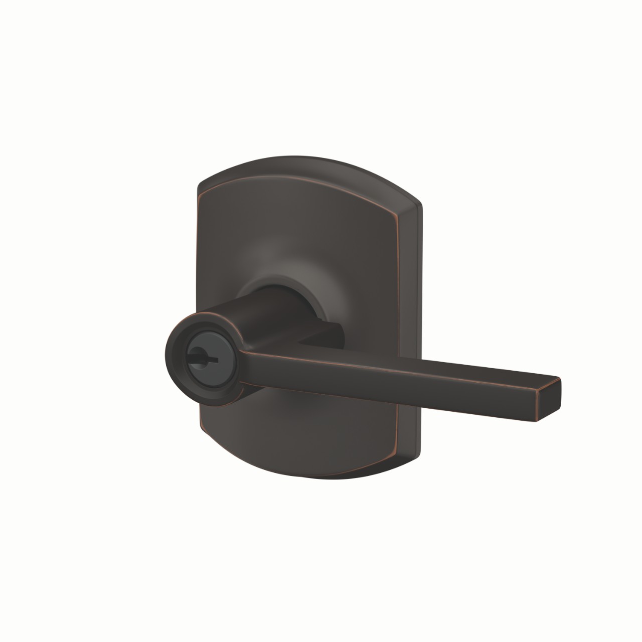 Latitude Lever Keyed Entry Lock with Greenwich Trim