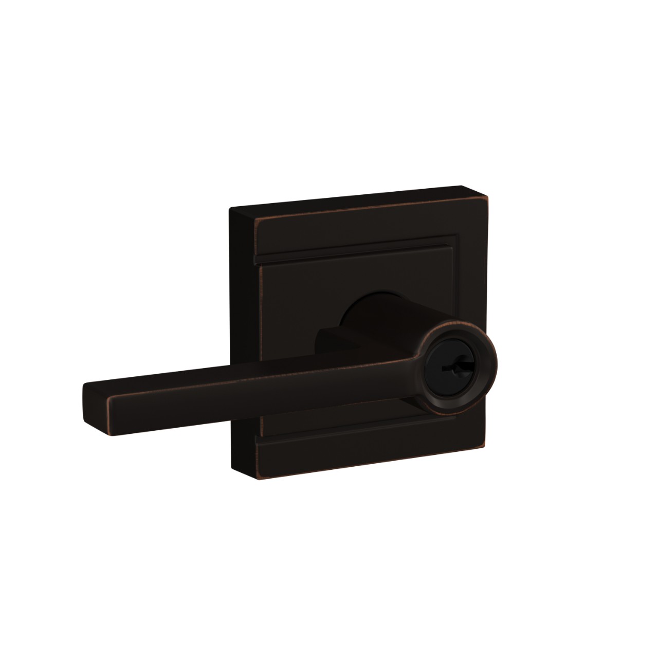 Latitude Lever Keyed Entry Lock with Upland Trim