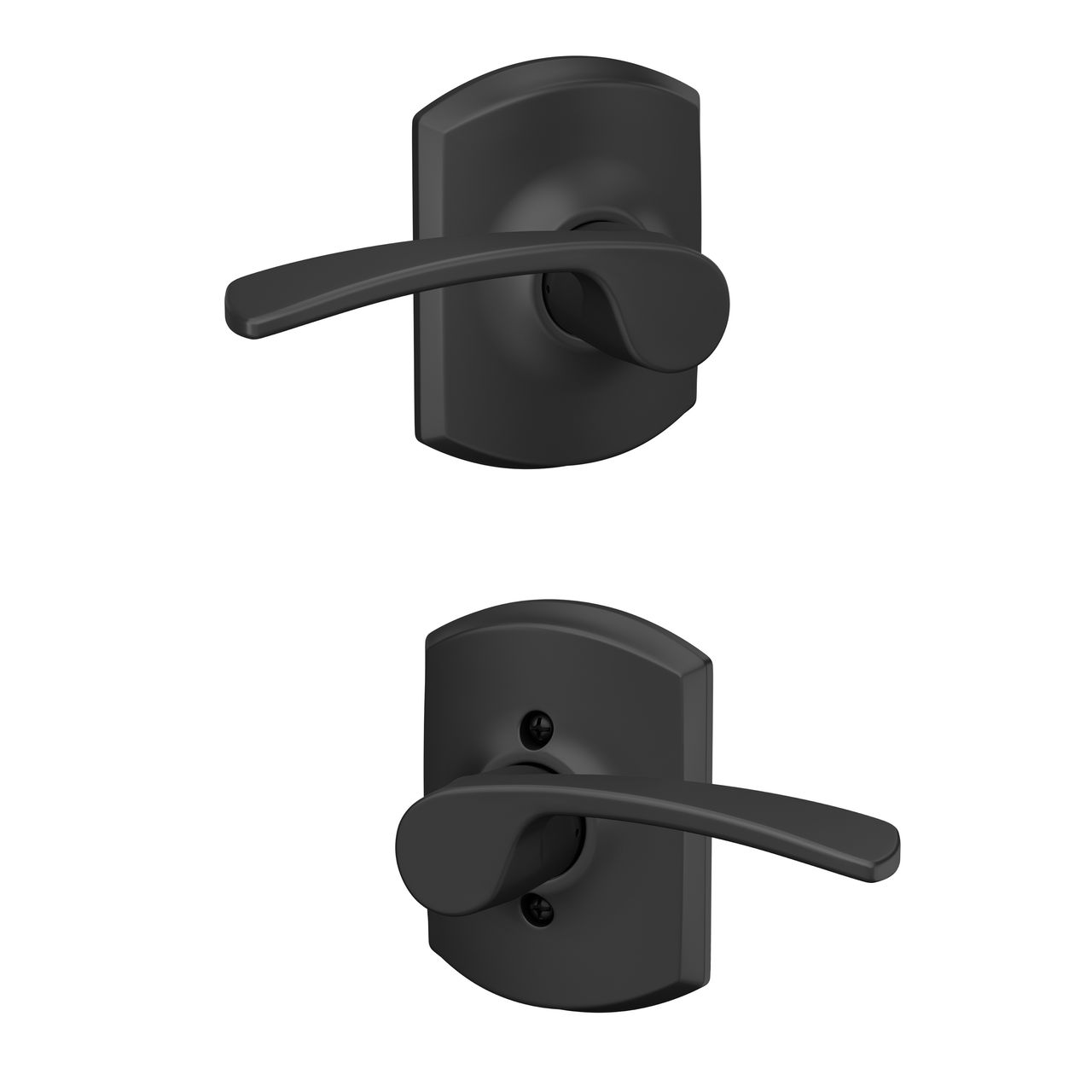 Merano Lever Hall & Closet Lock with Greenwich Trim