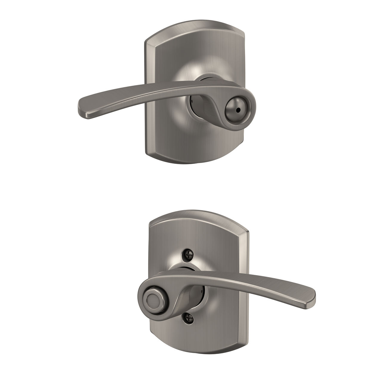 Merano Lever Bed & Bath Lock with Greenwich Trim