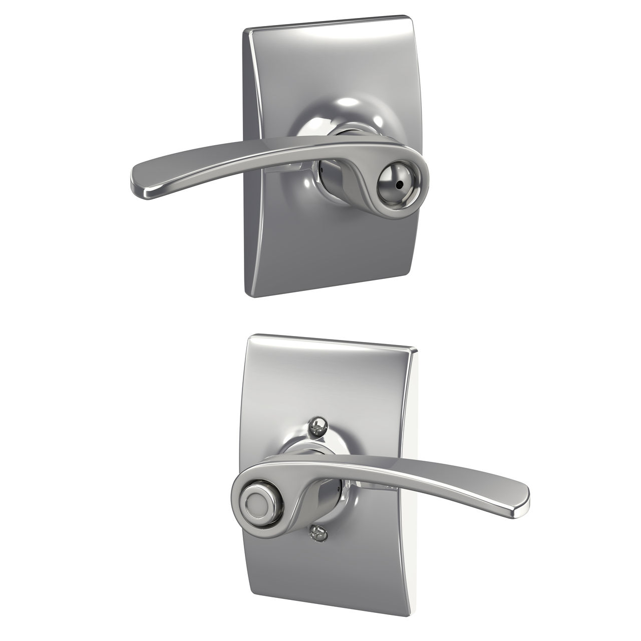 Merano Lever Bed & Bath Lock with Century Trim