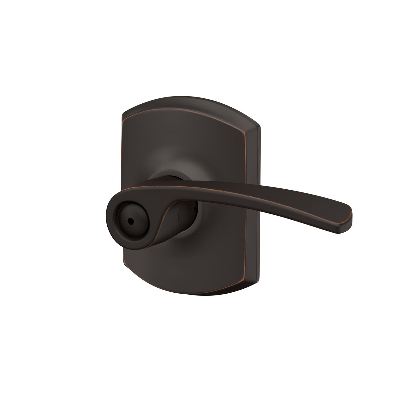 Merano Lever Bed & Bath Lock with Greenwich Trim