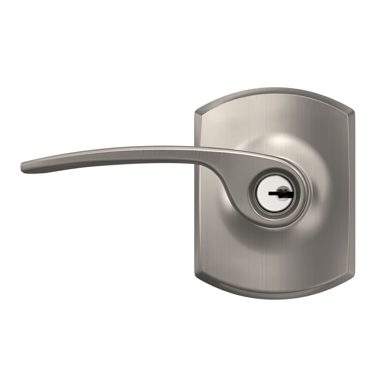 Merano Lever Keyed Entry Lock with Greenwich Trim