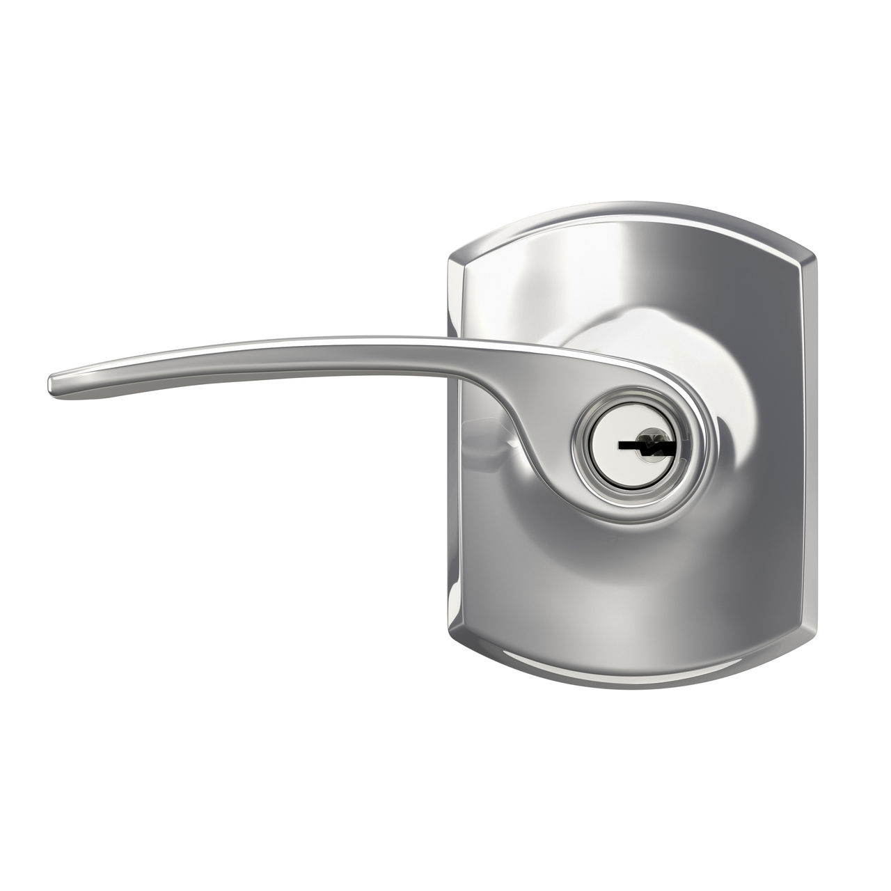 Merano Lever Keyed Entry Lock with Greenwich Trim