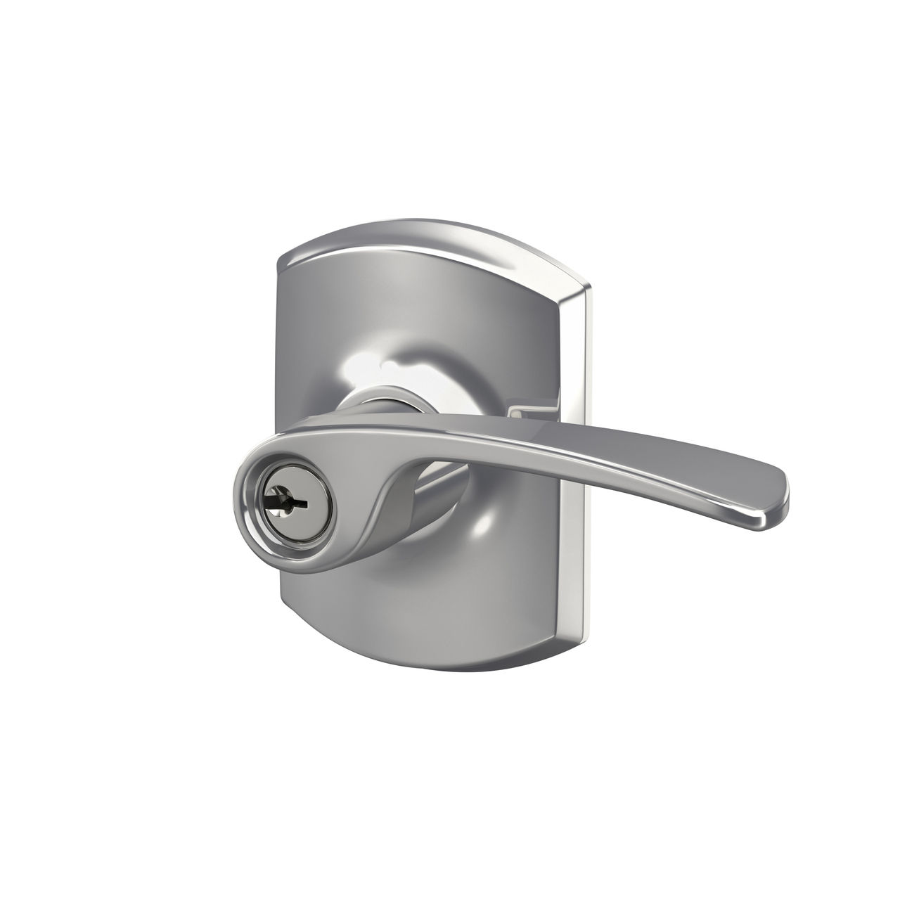 Merano Lever Keyed Entry Lock with Greenwich Trim