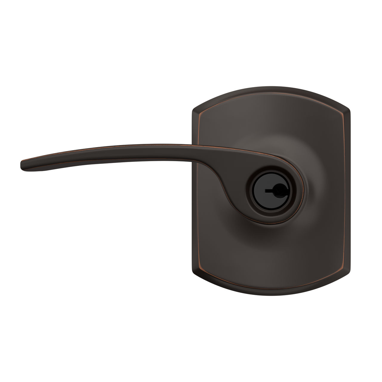 Merano Lever Keyed Entry Lock with Greenwich Trim