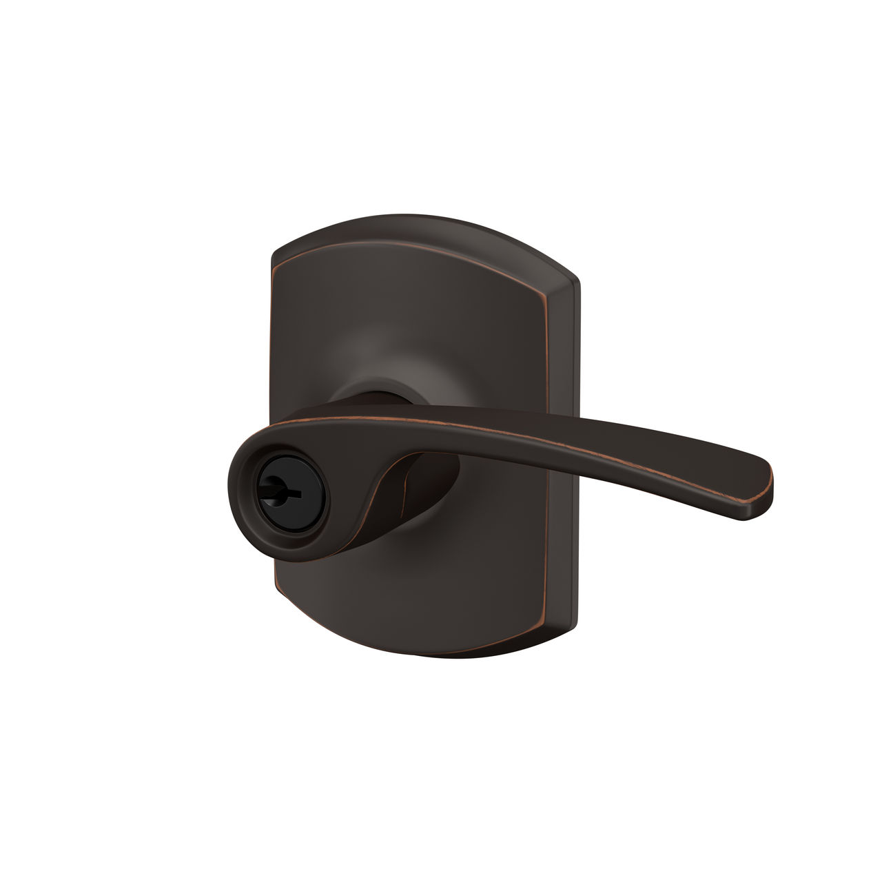 Merano Lever Keyed Entry Lock with Greenwich Trim